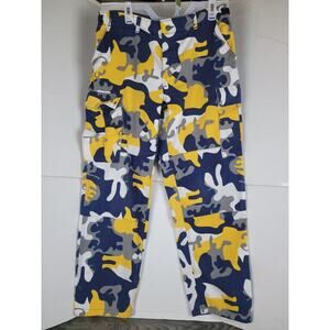 Camo Gear Cargo Joggers Pants Size31-35 Yellow Camouflage BLUES SAINT LOUIS